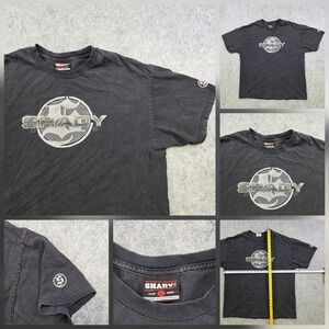 VTG Y2K Shady Ltd T Shirt Mens‎ Large Black Big Logo Graphic Rap Hip Hop Tee